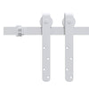 Vidaxl ophangset voor minischuifdeur 183 cm koolstofstaal wit