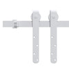 Sospensione Vidaxl Set per mini -skiver porta 122 cm in acciaio carbone bianco