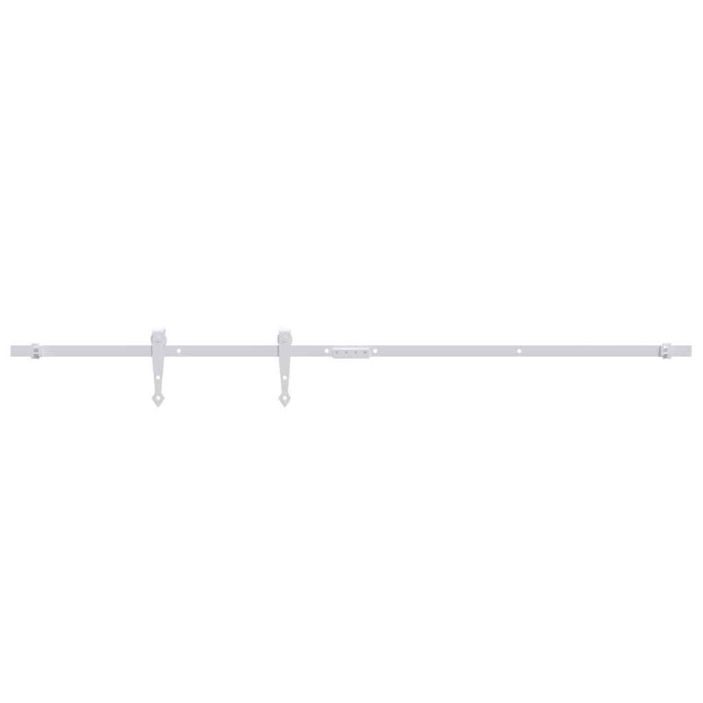 Sospensione Vidaxl Set per mini -skiver porta 122 cm in acciaio carbone bianco