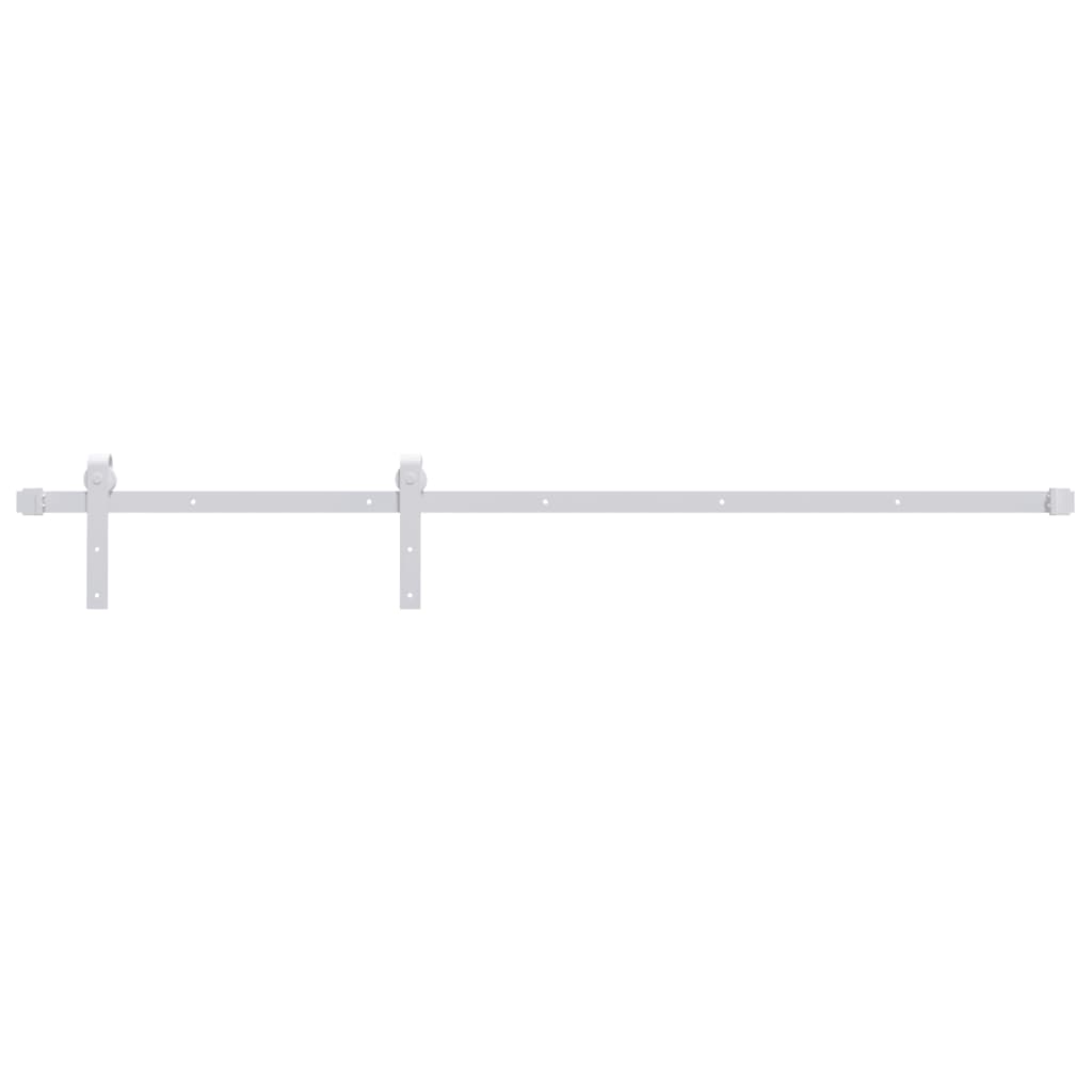 Raccordi Vidaxl Set per porta scorrevole da 183 cm in acciaio bianco