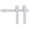 Raccordi Vidaxl Set per porta scorrevole da 183 cm in acciaio bianco