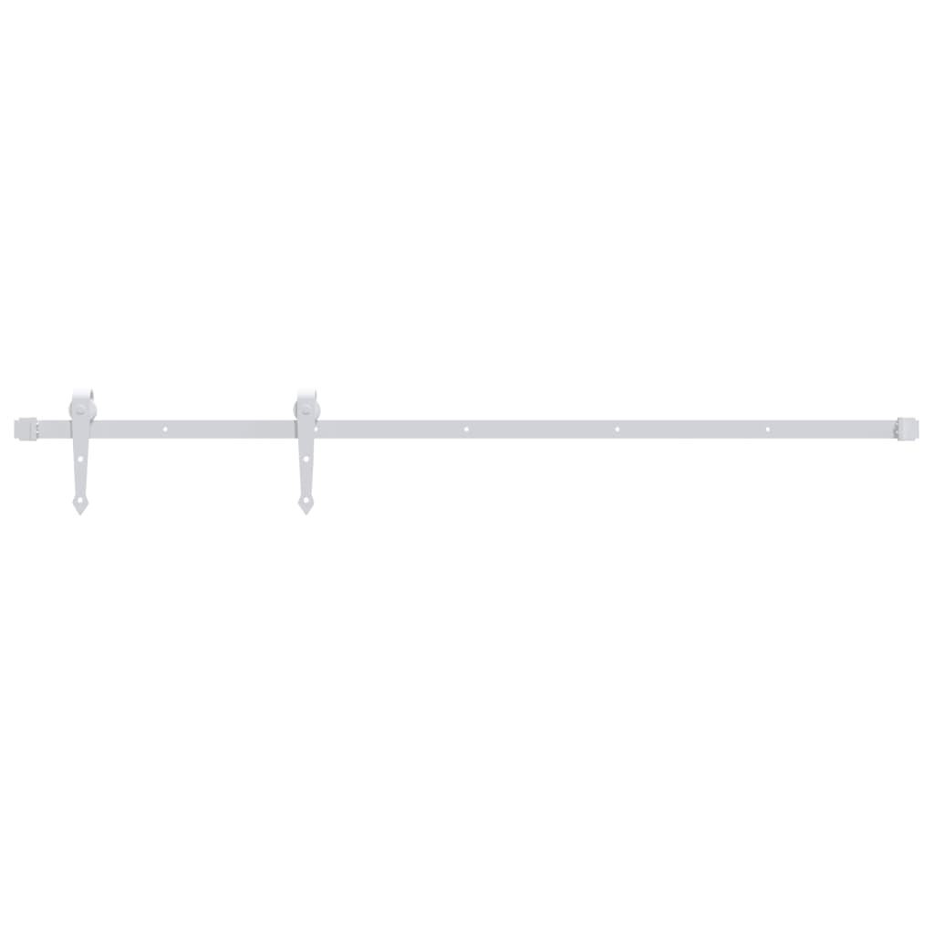 Raccordi Vidaxl Set per porta scorrevole da 183 cm in acciaio bianco