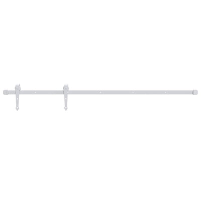 Accesorios de Vidaxl establecidos para puerta corredera de 183 cm de acero blanco