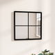 Specchio da parete Vidaxl 40x40 cm in metallo nero