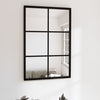 Specchio da parete Vidaxl 60x40 cm in metallo nero