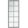 Vidaxl wandspiegel 100x40 cm metaal zwart