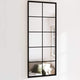 Specchio da parete Vidaxl 100x40 cm in metallo nero