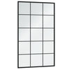 Specchio da parete Vidaxl 100x60 cm in metallo nero