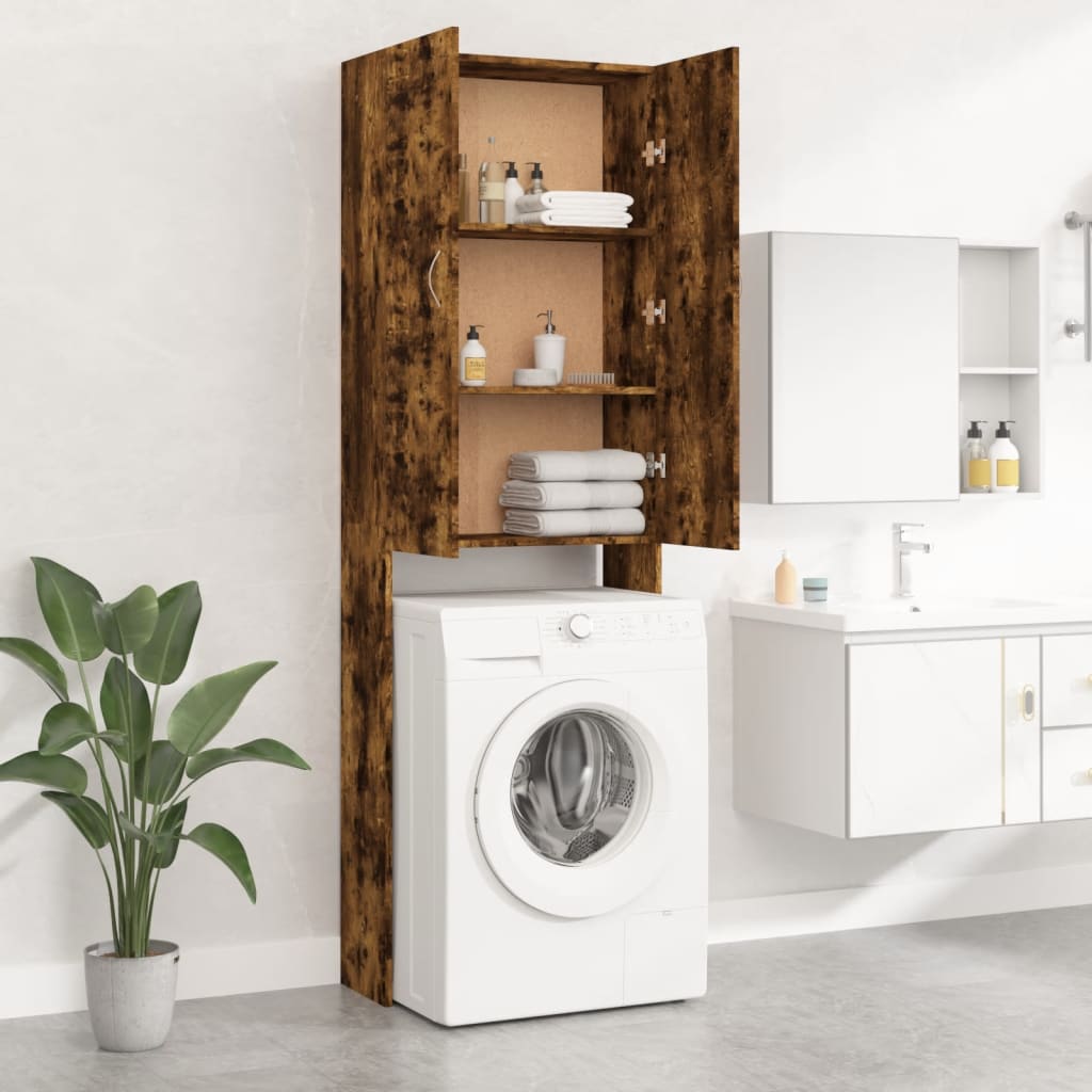 Vidaxl Washing Machine Cabinet 64x25.5x190 cm Oak colorato