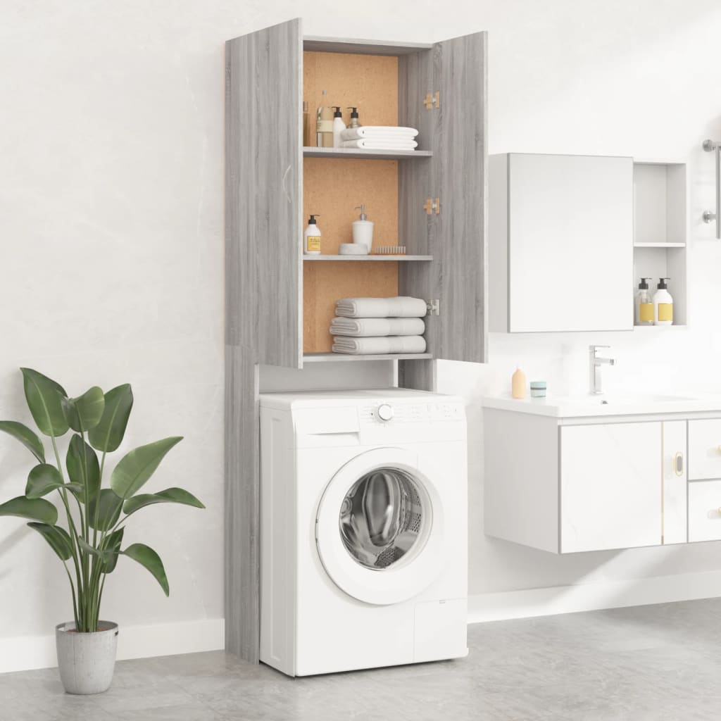 Vidaxl Washing Machine Cabinet 64x25.5x190 cm Oak Sonoma Grey Colorato