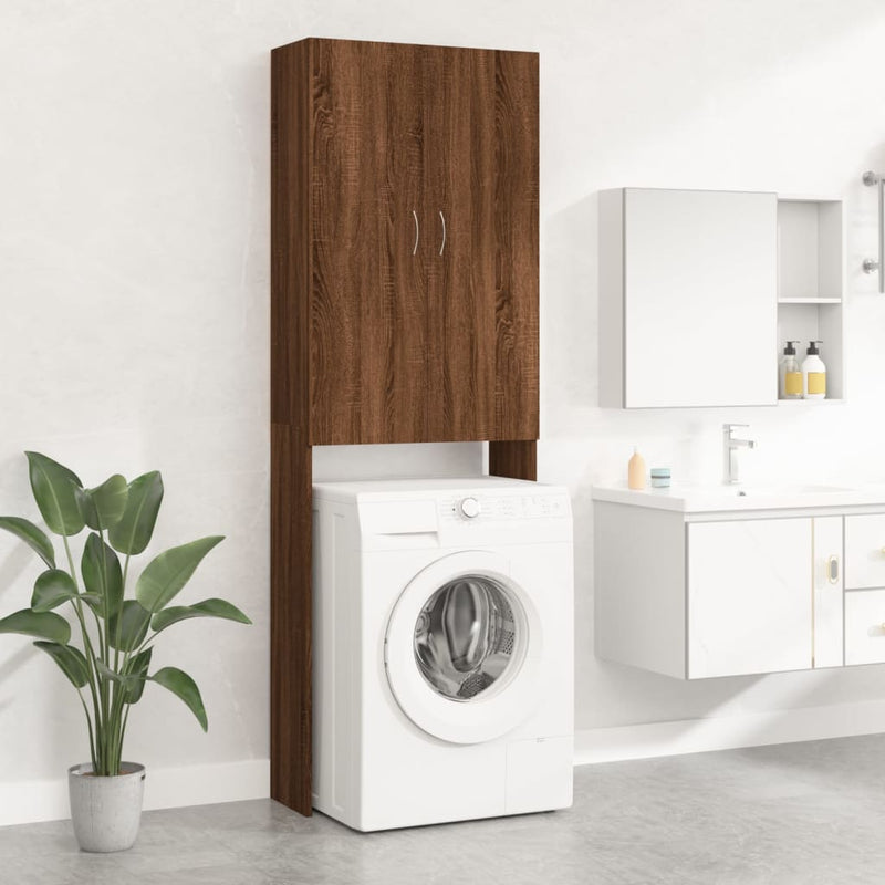 VIDAXL Washing Machine Armadio 64x25.5x190 cm Colore rovere marrone