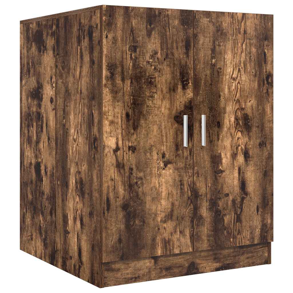 Vidaxl wasmachinekast 71x71,5x91,5 cm gerookt eikenkleurig