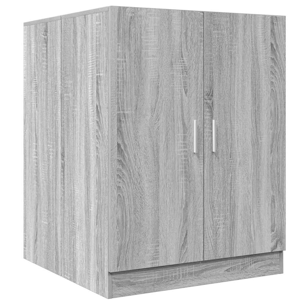 Vidaxl wasmachinekast 71x71,5x91,5 cm grijs sonoma eikenkleurig