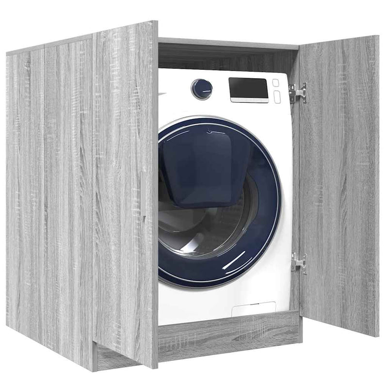 Armadia per lavatrice Vidaxl 71x71.5x91.5 cm Oak Sonoma Grey Colorato