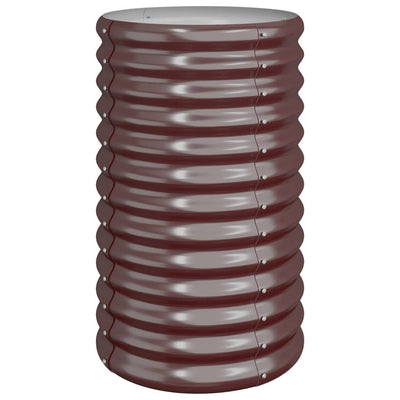 Casella di pianificazione Vidaxl 40x40x68 cm in polvere in acciaio rivestito