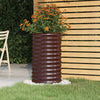 Casella di pianificazione Vidaxl 40x40x68 cm in polvere in acciaio rivestito