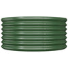 Vidaxl Planning Box 80x80x36 cm en polvo -acero recubierto verde