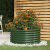 Vidaxl Planning Box 80x80x36 cm en polvo -acero recubierto verde