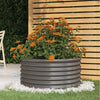 Vidaxl Planning Box 80x80x36 cm en polvo -acero recubierto gris