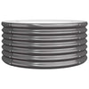 Casella di pianificazione Vidaxl 80x80x36 cm in polvere antracite in acciaio rivestito