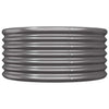 Casella di pianificazione Vidaxl 80x80x36 cm in polvere antracite in acciaio rivestito