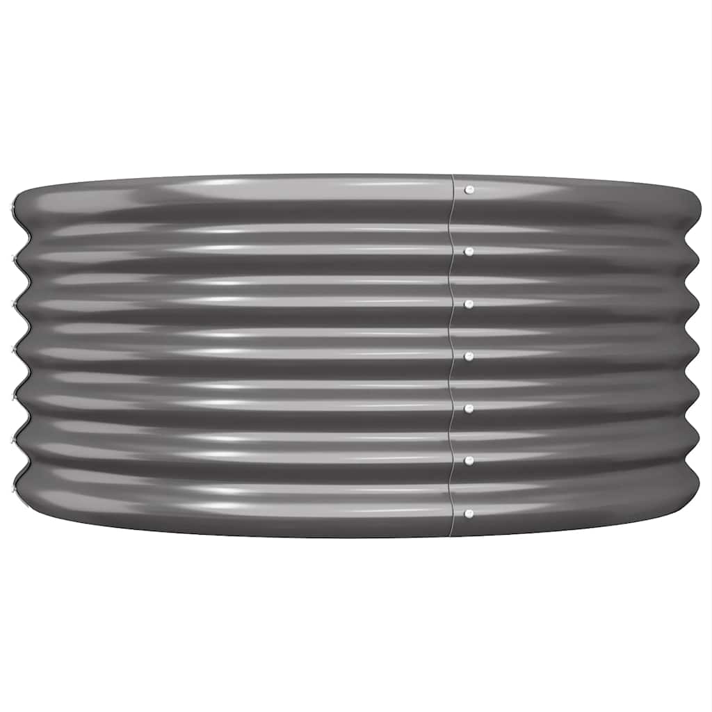 Vidaxl plantenbak 80x80x36 cm gegalvaniseerd staal antracietkleurig