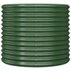 Vidaxl Planning Box 80x80x68 cm en polvo -acero recubierto verde