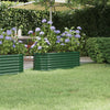 Casella di pianificazione Vidaxl 114x40x36 cm in polvere verdi in acciaio rivestito