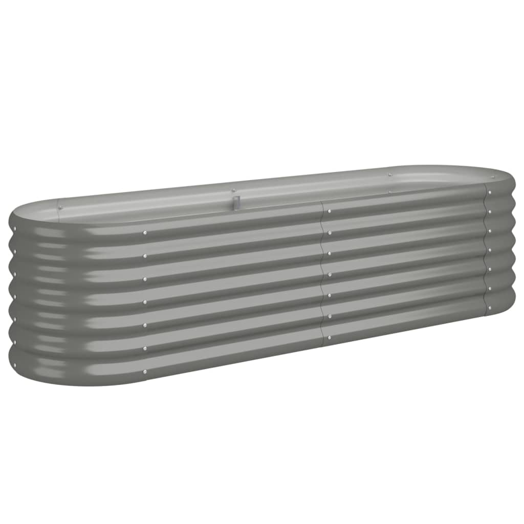 Vidaxl fioriera 152x40x36 cm in polvere grigio ricoperto