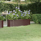 Vidaxl Plantera 152x40x36 cm en polvo -acero acero marrón