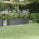 Vidaxl plantenbak 152x40x36 cm gegalvaniseerd staal antracietkleurig