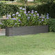 Vidaxl plantenbak 224x40x36 cm gegalvaniseerd staal grijs