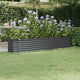 Vidaxl plantenbak 224x40x36 cm gegalvaniseerd staal antracietkleurig