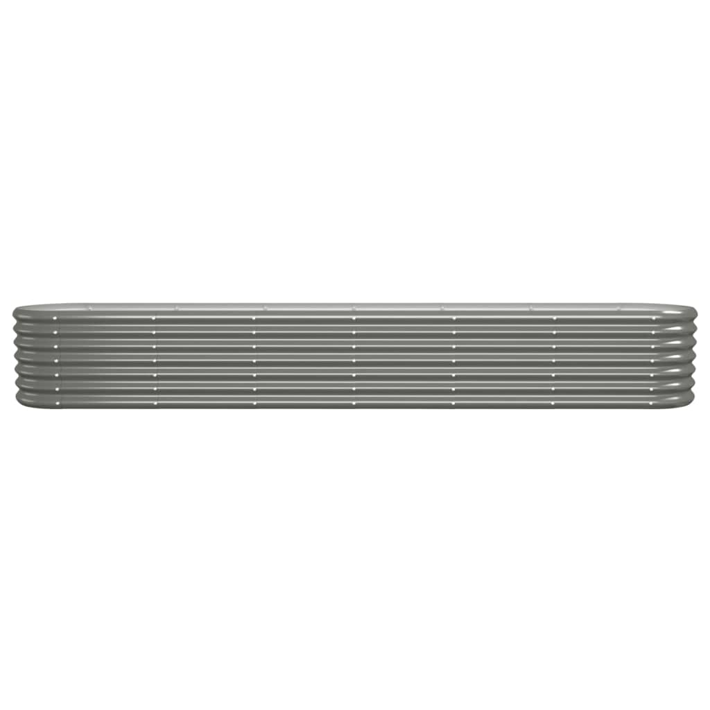 Vidaxl plantenbak 260x40x36 cm gegalvaniseerd staal grijs