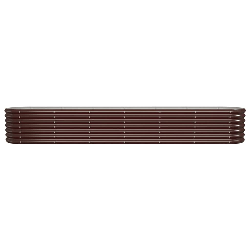 Vidaxl plantenbak 260x40x36 cm gegalvaniseerd staal bruin