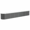 Casella di pianificazione Vidaxl 260x40x36 cm in polvere con antracite in acciaio rivestito