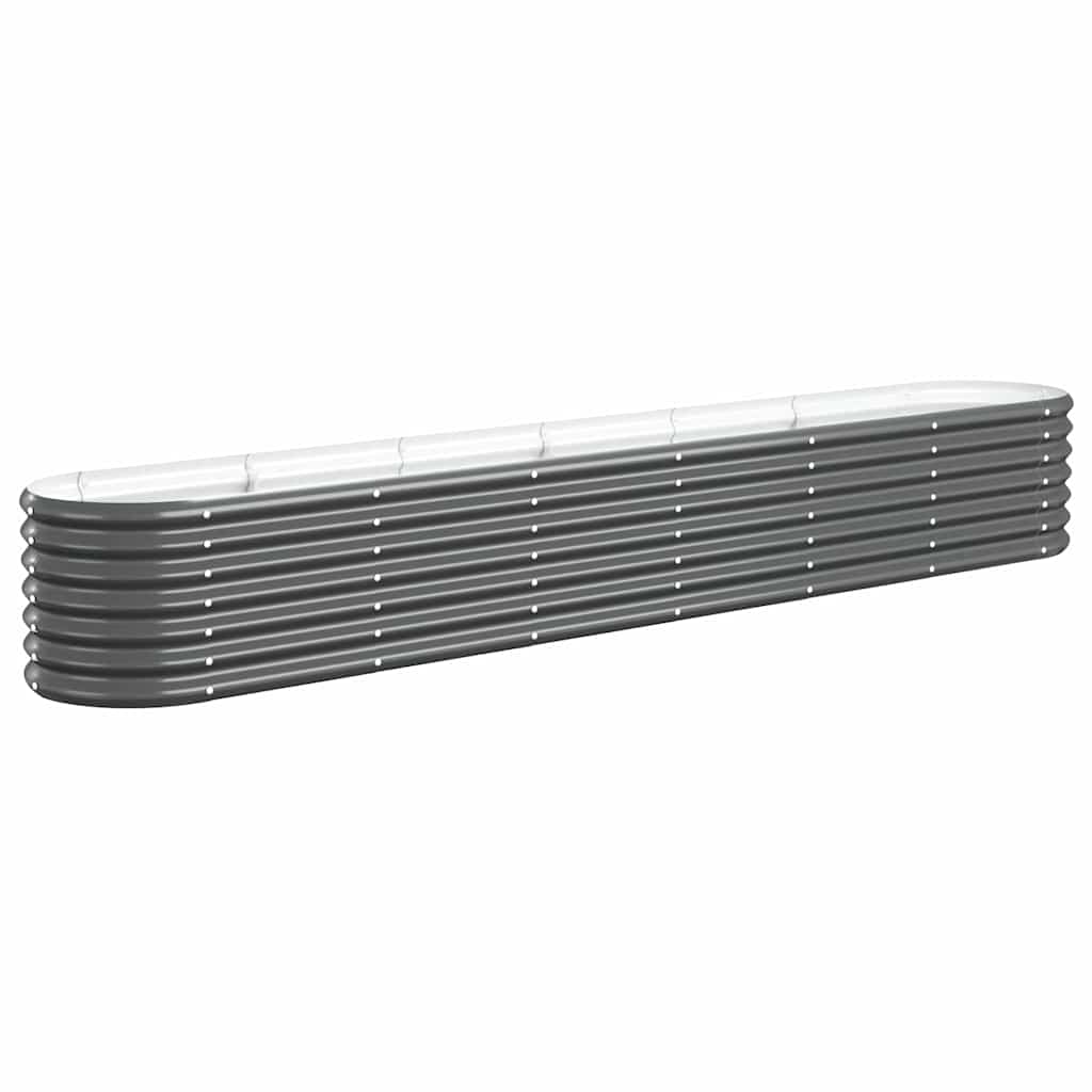Vidaxl plantenbak 260x40x36 cm gegalvaniseerd staal antracietkleurig