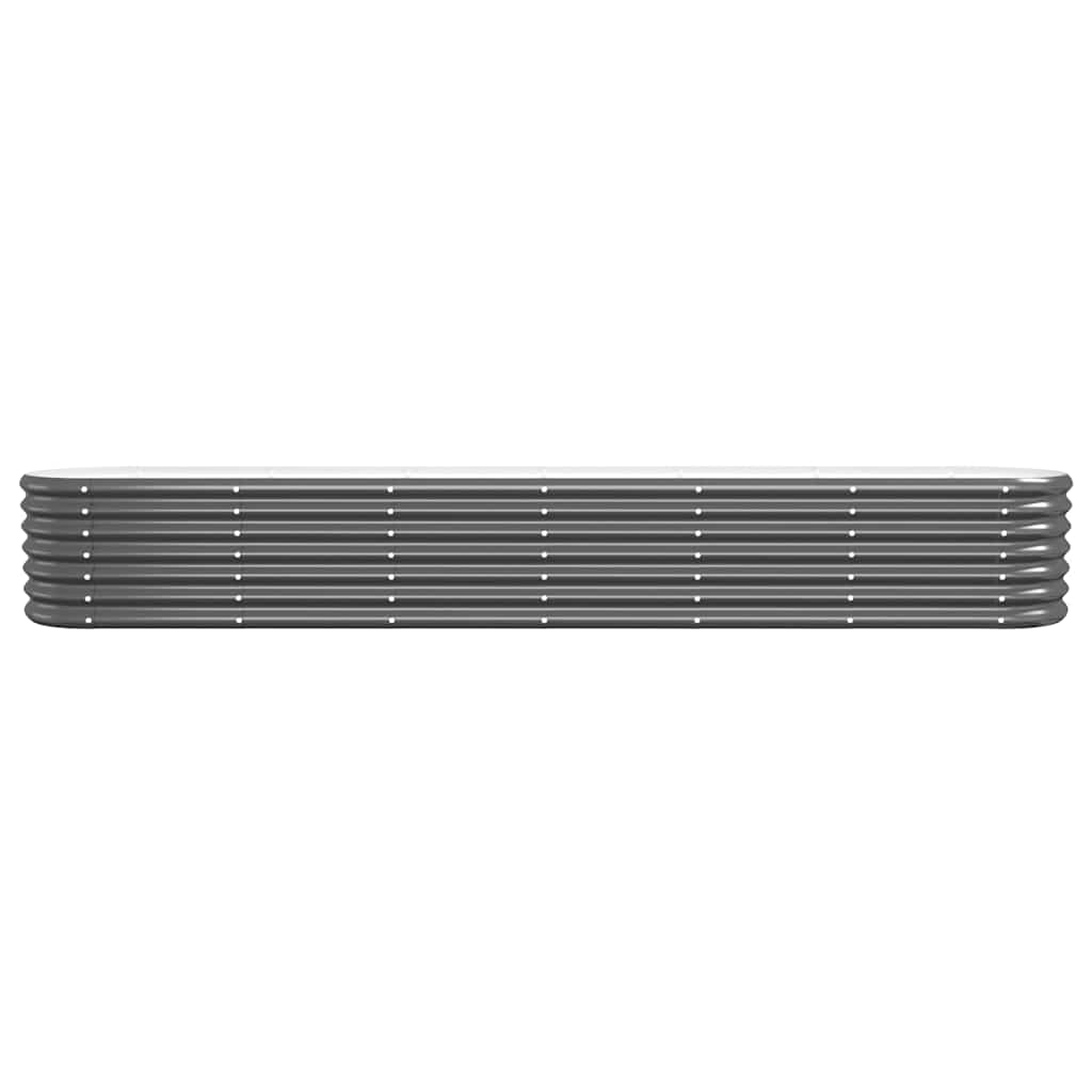 Vidaxl plantenbak 260x40x36 cm gegalvaniseerd staal antracietkleurig