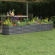 Vidaxl plantenbak 260x40x36 cm gegalvaniseerd staal antracietkleurig