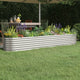 Casella di pianificazione Vidaxl 260x40x36 cm in polvere colorata in acciaio rivestito