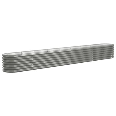 Vidaxl fioriera 332x40x36 cm in polvere grigio ricoperto