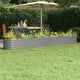 Vidaxl plantenbak 332x40x36 cm gegalvaniseerd staal grijs