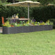 Vidaxl plantenbak 332x40x36 cm gegalvaniseerd staal antracietkleurig