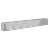Vidaxl plantenbak 332x40x36 cm gegalvaniseerd staal zilverkleurig