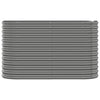 Vidaxl Planning Box 114x40x68 cm en polvo -acero recubierto gris