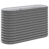 Casella di pianificazione Vidaxl 114x40x68 cm in polvere con antracite in acciaio rivestito