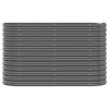 Casella di pianificazione Vidaxl 114x40x68 cm in polvere con antracite in acciaio rivestito