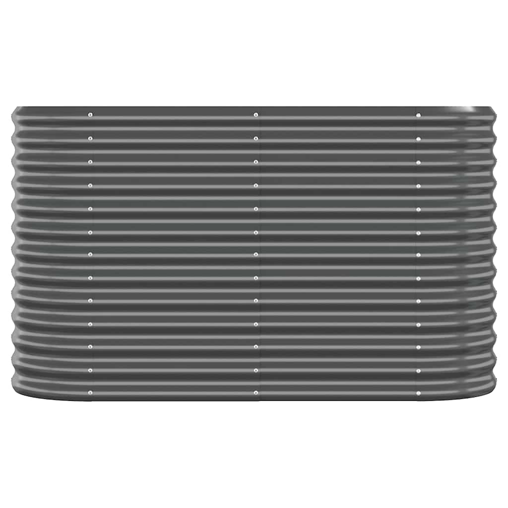 Vidaxl plantenbak 114x40x68 cm gegalvaniseerd staal antracietkleurig