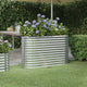 Vidaxl Planning Box 114x40x68 cm en polvo -acero de acero de color plateado