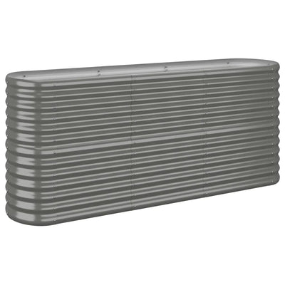 Vidaxl fioriera 152x40x68 cm in polvere grigio ricoperto